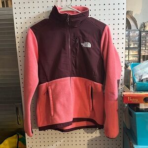 North face pink and maroon women’s jacket size adult small